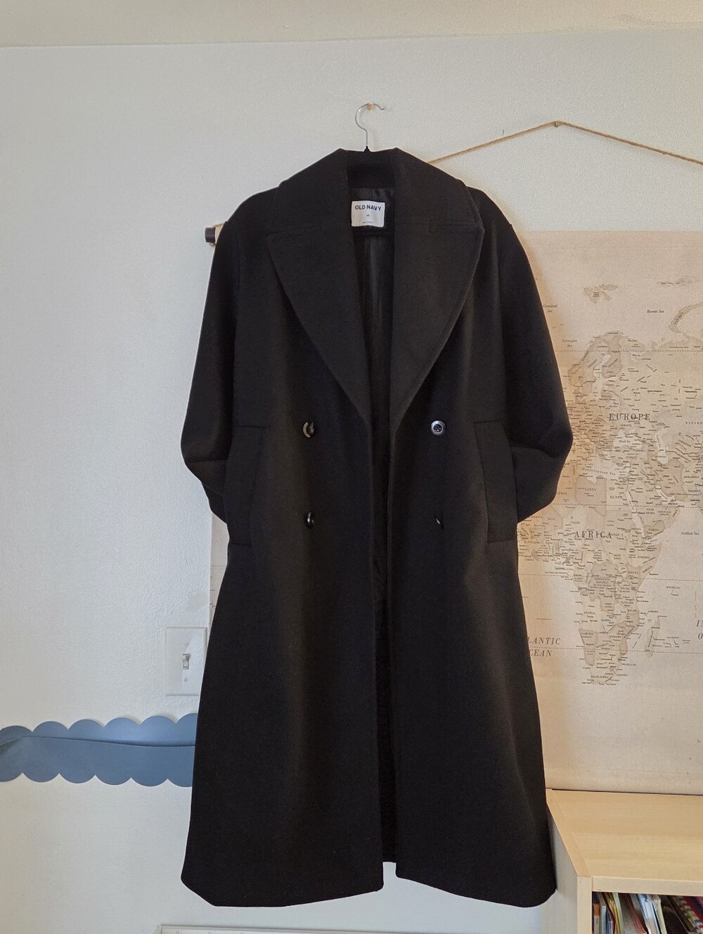 Old Navy oversized double-breasted Long overcoat